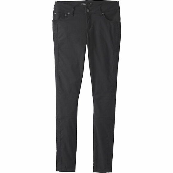 New NWT Womens Prana Pants Jenna 6 Moto Pockets Black Skinny UPF 50 Stretch UPF - Picture 1 of 9
